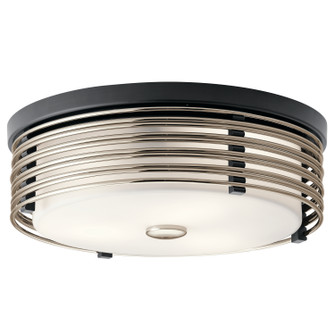 Bensimone Two Light Flush Mount in Black (12|43293BK)