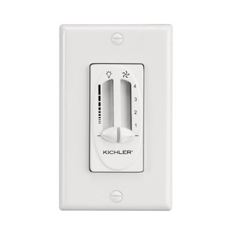 Accessory Fan 4 Speed-Light Dimmer in White (12|337010WH)
