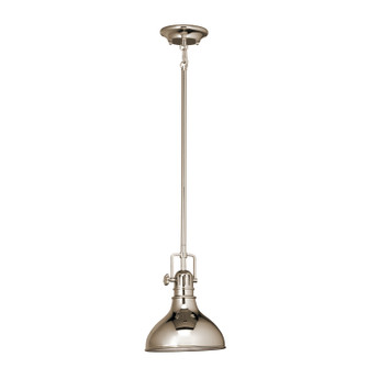 Hatteras Bay One Light Mini Pendant in Polished Nickel (12|2664PN)