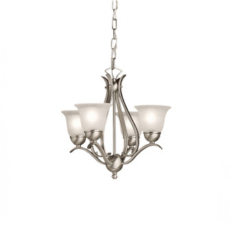 Dover Four Light Mini Chandelier in Brushed Nickel (12|2019NI)