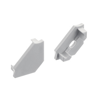 Ils Te Series Tape Extrusion End Cap 5 Pair in Silver (12|1TEE145SFSSIL)