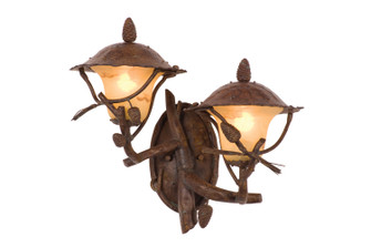 Ponderosa Outdoor Two Light Outdoor Wall Bracket in Ponderosa (33|9162PD)