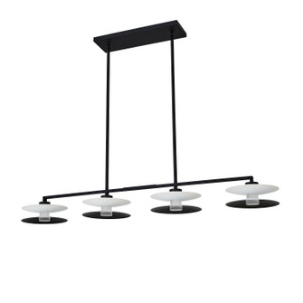 Fresno LED Island Pendant in White and Matte Black (33|516261WMB)