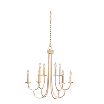 Kiera Eight Light Chandelier in Modern Gold (33|511772MG)