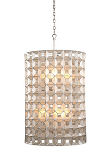 Prado Six Light Foyer Pendant in Oxidized Silver Leaf (33|509150OSL)