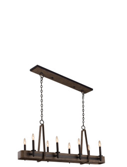 Duluth Eight Light Island Pendant in Satin Bronze (33|508961SZ)