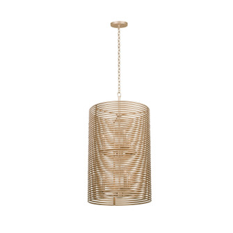 Emery Six Light Foyer Pendant in Modern Gold (33|506450MG)