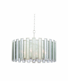 Palisade Six Light Convertible Pendant - Semi Flush Mount in Tarnished Silver (33|505054TS)