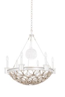 Loveland Six Light Chandelier in Gold Silver Leaf (33|501770GSL)