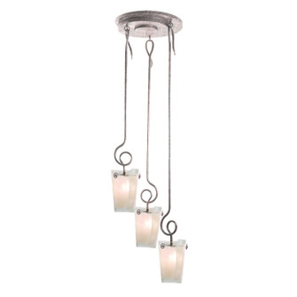 Tribecca Three Light Foyer Pendant in Pearl Silver (33|4302PSFROST)
