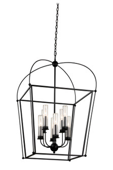 Sutter Eight Light Pendant in Smooth Matte Black (33|409353BM)