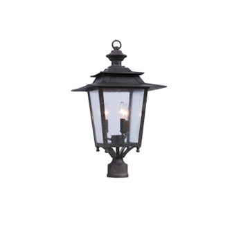 Saddlebrook Outdoor Three Light Post Mount in Aged Iron (33|404100AI)