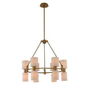 Harlowe 12 Light Chandelier in Winter Brass (33|308470WB)