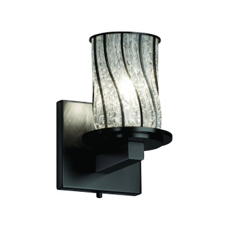 Wire Glass LED Wall Sconce in Matte Black (102|WGL877110SWCBMBLKLED1700)