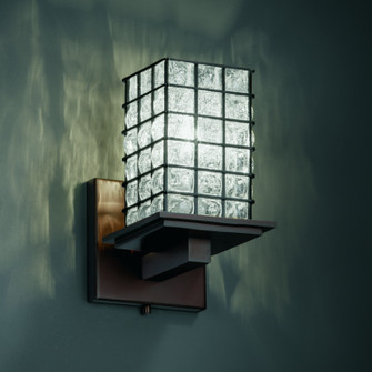 Wire Glass LED Wall Sconce in Matte Black (102|WGL867115GRCBMBLKLED1700)