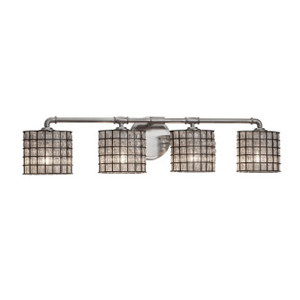 Wire Glass LED Bath Bar in Brushed Nickel (102|WGL846430GRCBNCKLLED42800)