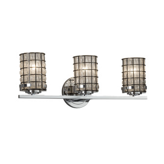 Wire Glass Three Light Bath Bar in Dark Bronze (102|WGL845310GRCBDBRZ)