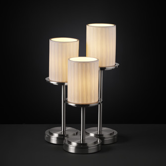 Limoges Three Light Table Lamp in Brushed Nickel (102|POR879710WFALNCKL)