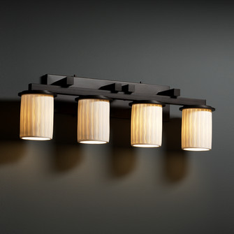 Limoges Four Light Bath Bar in Dark Bronze (102|POR877410WFALDBRZ)