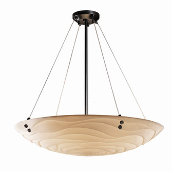 Porcelina LED Pendant in Dark Bronze (102|PNA966435WAVEDBRZF6LED66000)