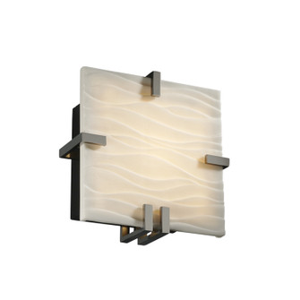 Porcelina LED Wall Sconce in Brushed Nickel (102|PNA5550WAVENCKLLED11000)