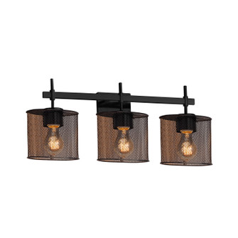 Wire Mesh Three Light Bath Bar in Dark Bronze (102|MSH841330DBRZ)