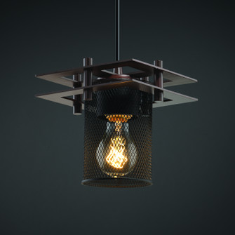 Wire Mesh One Light Pendant in Matte Black (102|MSH816510MBLKRIGID)