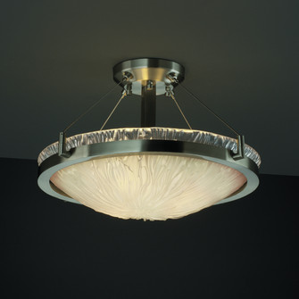 Veneto Luce LED Semi-Flush Mount in Matte Black (102|GLA968135WTFRMBLKLED33000)