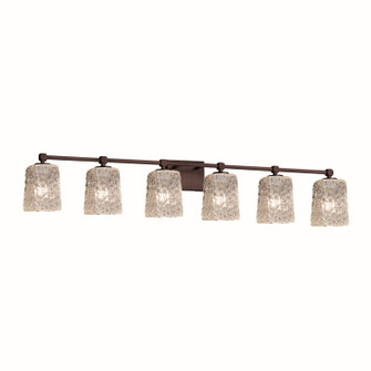 Veneto Luce Six Light Bath Bar in Dark Bronze (102|GLA842626CLRTDBRZ)