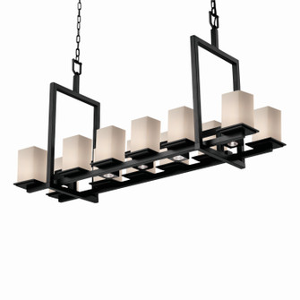 Fusion LED Chandelier in Dark Bronze (102|FSN862015OPALDBRZLED128400)