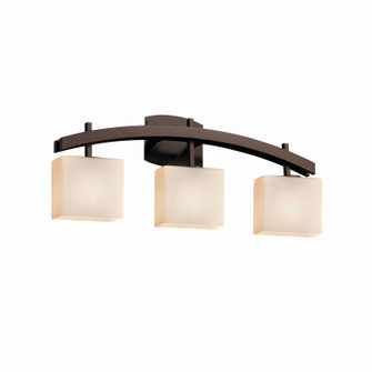 Fusion Three Light Bath Bar in Dark Bronze (102|FSN859355OPALDBRZ)