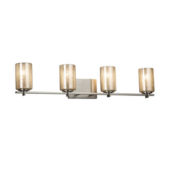 Fusion Four Light Bath Bar in Brushed Nickel (102|FSN844410MRORNCKL)