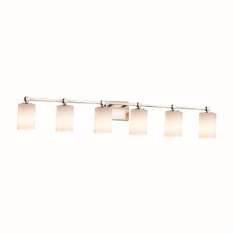 Fusion Six Light Bath Bar in Brushed Nickel (102|FSN842610OPALNCKL)