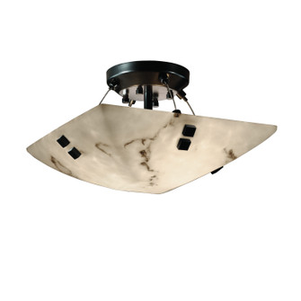 LumenAria Two Light Semi-Flush Mount in Matte Black (102|FAL965025MBLKF2)