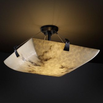 LumenAria Three Light Semi-Flush Mount in Matte Black (102|FAL963125MBLK)