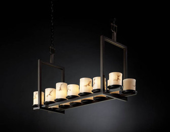 LumenAria LED Chandelier in Matte Black (102|FAL876910MBLKLED149800)