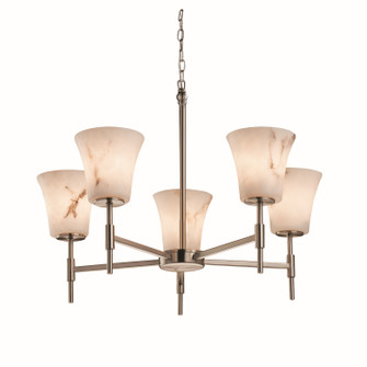 LumenAria Five Light Chandelier in Brushed Nickel (102|FAL841020NCKL)