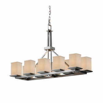 Textile LED Chandelier in Brushed Nickel (102|FAB865015CREMNCKLLED107000)