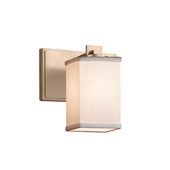 Textile One Light Wall Sconce in Brushed Brass (102|FAB844115CREMBRSS)