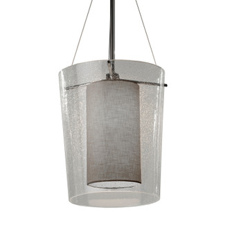 Textile LED Pendant in Brushed Nickel (102|FAB8010GRAYNCKLLED1700)