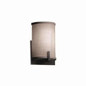 Textile One Light Wall Sconce in Matte Black (102|FAB5531GRAYMBLK)