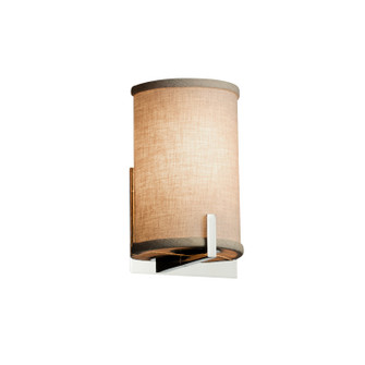 Textile One Light Wall Sconce in Polished Chrome (102|FAB5531CREMCROM)