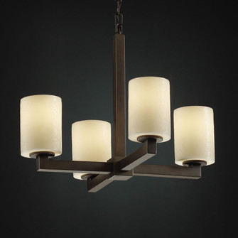 CandleAria LED Chandelier in Matte Black (102|CNDL882914CREMMBLKLED42800)