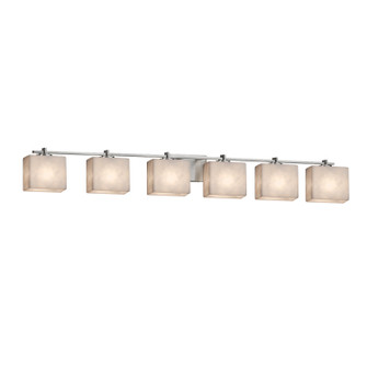 Clouds Six Light Bath Bar in Brushed Nickel (102|CLD844655NCKL)