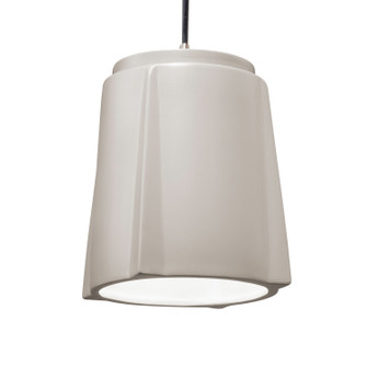 Radiance One Light Pendant in Gloss White/Gloss White (102|CER6490WTWTMBLKWTCD)