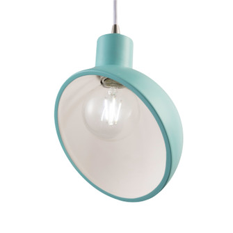 Radiance One Light Pendant in Gloss White/Gloss White (102|CER6480WTWTNCKLBKCD)