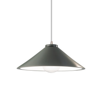 Radiance One Light Pendant in Reflecting Pool (102|CER6240RFPLDBRZWTCD)