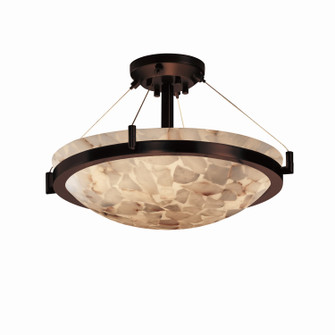 Alabaster Rocks LED Semi-Flush Mount in Dark Bronze (102|ALR968135DBRZLED33000)