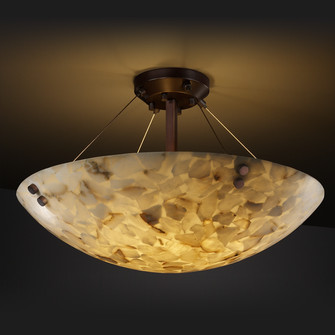 Alabaster Rocks LED Semi-Flush Mount in Matte Black (102|ALR965735MBLKF4LED66000)