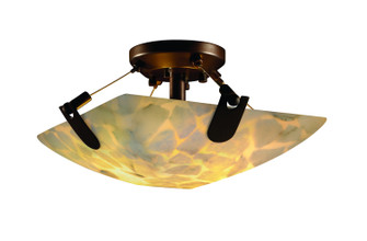 Alabaster Rocks Two Light Semi-Flush Mount in Matte Black (102|ALR961025MBLK)